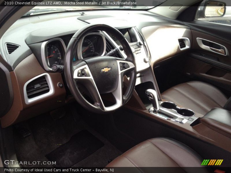 Mocha Steel Metallic / Jet Black/Brownstone 2010 Chevrolet Equinox LTZ AWD