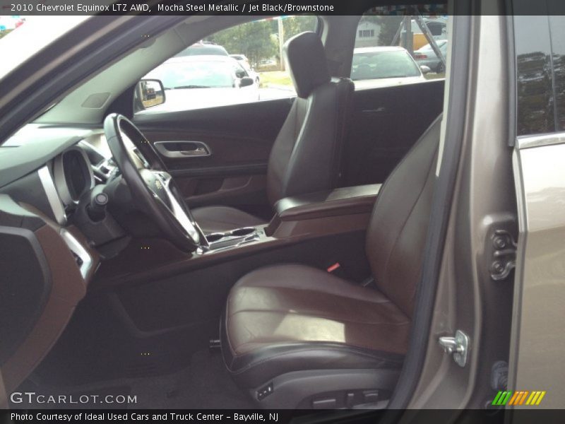 Mocha Steel Metallic / Jet Black/Brownstone 2010 Chevrolet Equinox LTZ AWD