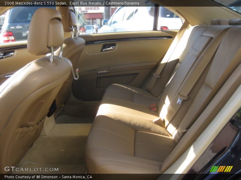 Capri Blue Metallic / Cashmere/Savanna 2008 Mercedes-Benz S 550 Sedan