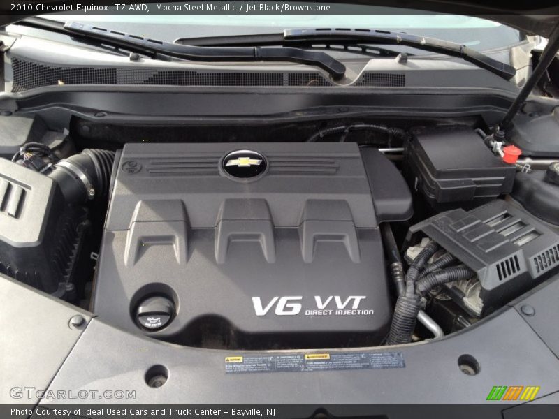 Mocha Steel Metallic / Jet Black/Brownstone 2010 Chevrolet Equinox LTZ AWD