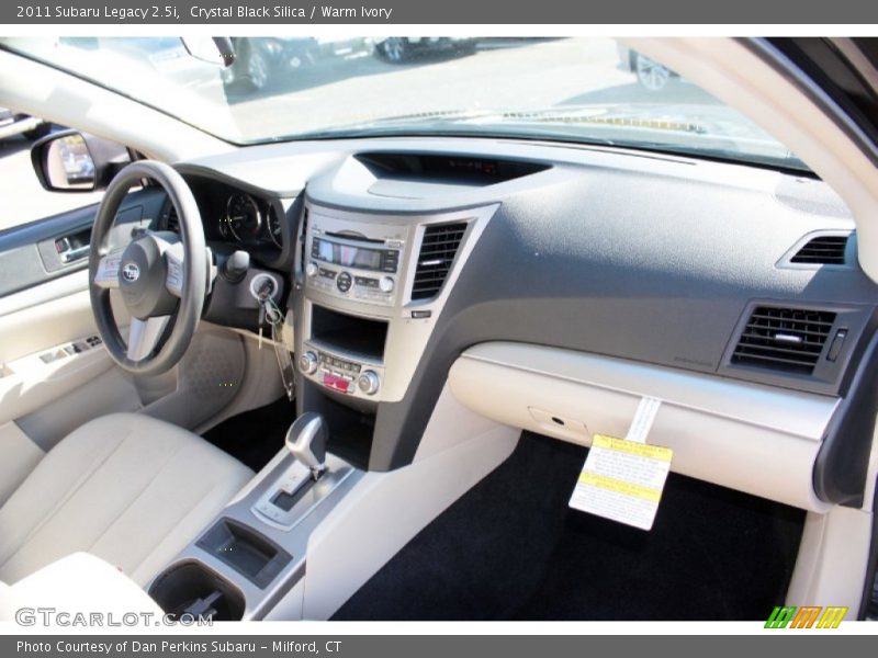 Crystal Black Silica / Warm Ivory 2011 Subaru Legacy 2.5i
