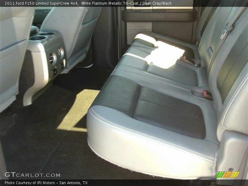 White Platinum Metallic Tri-Coat / Steel Gray/Black 2011 Ford F150 Limited SuperCrew 4x4