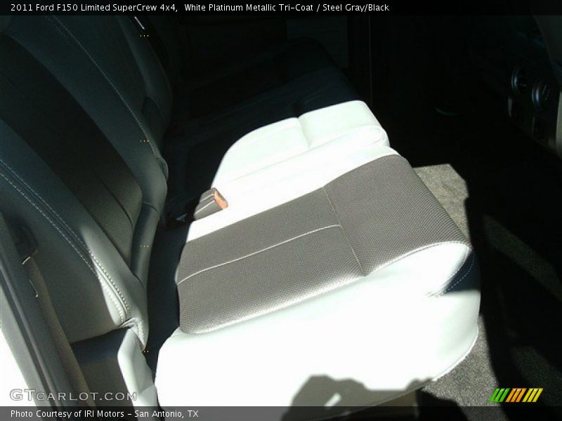 White Platinum Metallic Tri-Coat / Steel Gray/Black 2011 Ford F150 Limited SuperCrew 4x4