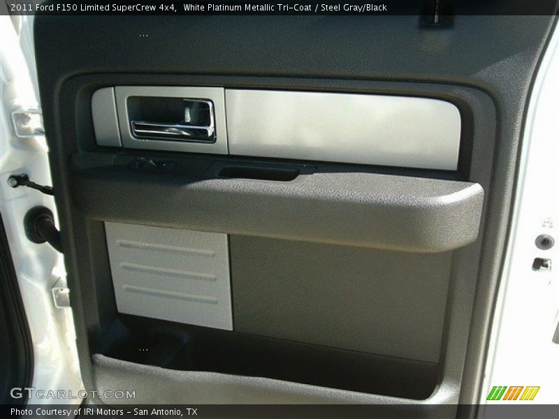 White Platinum Metallic Tri-Coat / Steel Gray/Black 2011 Ford F150 Limited SuperCrew 4x4