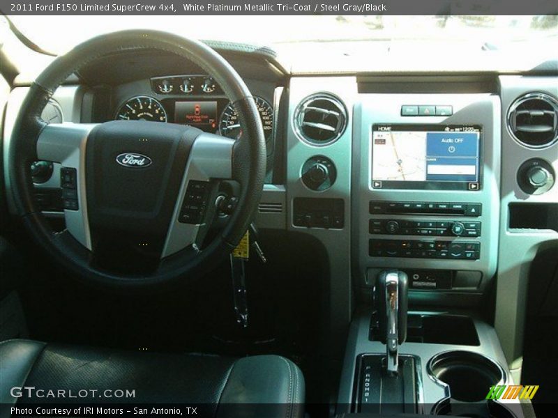 White Platinum Metallic Tri-Coat / Steel Gray/Black 2011 Ford F150 Limited SuperCrew 4x4