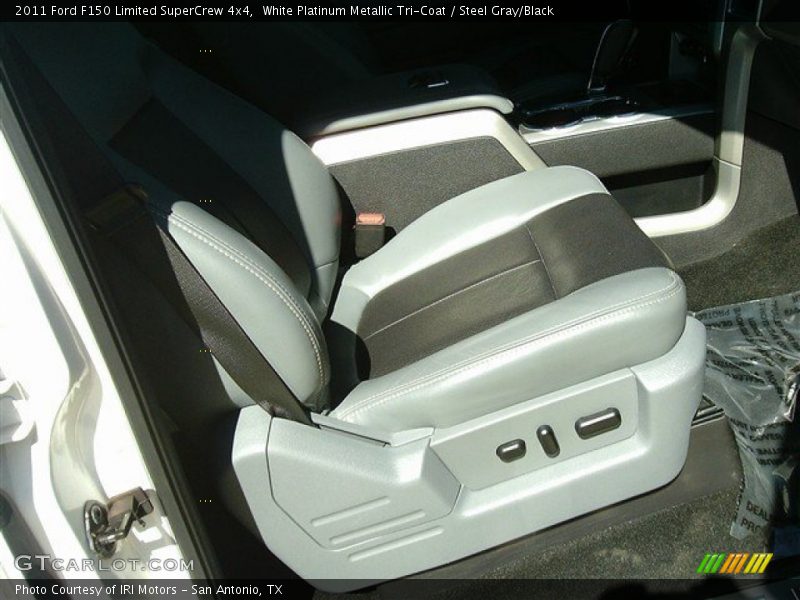 White Platinum Metallic Tri-Coat / Steel Gray/Black 2011 Ford F150 Limited SuperCrew 4x4