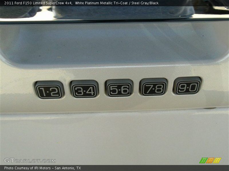 White Platinum Metallic Tri-Coat / Steel Gray/Black 2011 Ford F150 Limited SuperCrew 4x4