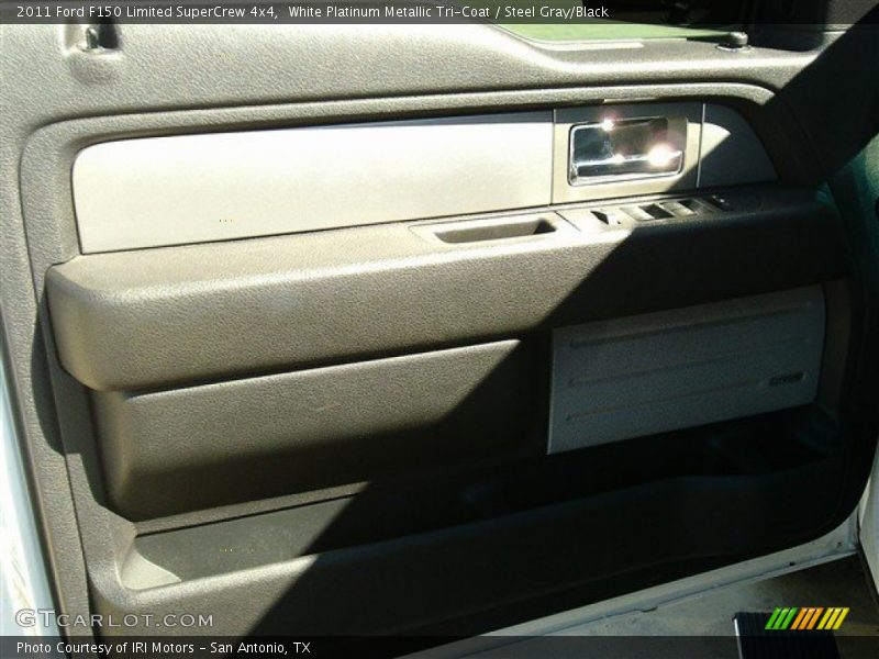 White Platinum Metallic Tri-Coat / Steel Gray/Black 2011 Ford F150 Limited SuperCrew 4x4