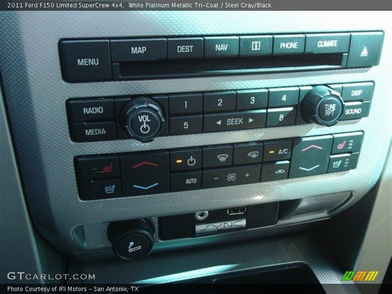 White Platinum Metallic Tri-Coat / Steel Gray/Black 2011 Ford F150 Limited SuperCrew 4x4