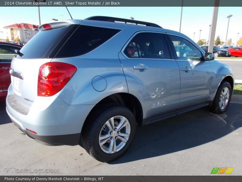 Silver Topaz Metallic / Jet Black 2014 Chevrolet Equinox LT AWD