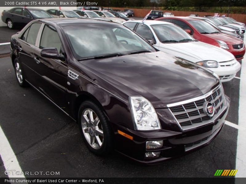 Black Cherry / Ebony 2008 Cadillac STS 4 V6 AWD