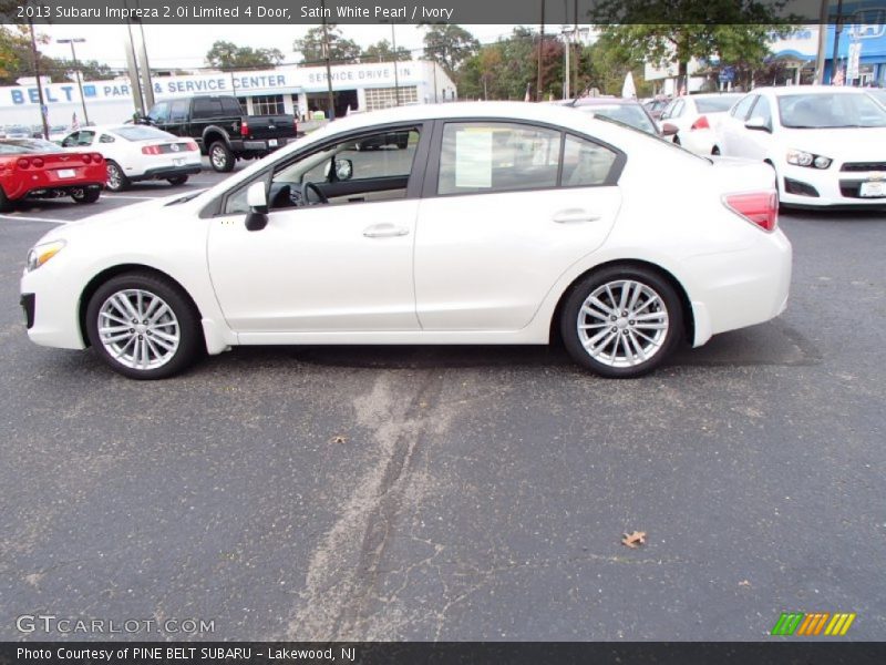 Satin White Pearl / Ivory 2013 Subaru Impreza 2.0i Limited 4 Door