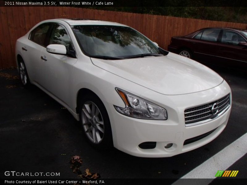 Winter Frost White / Cafe Latte 2011 Nissan Maxima 3.5 SV