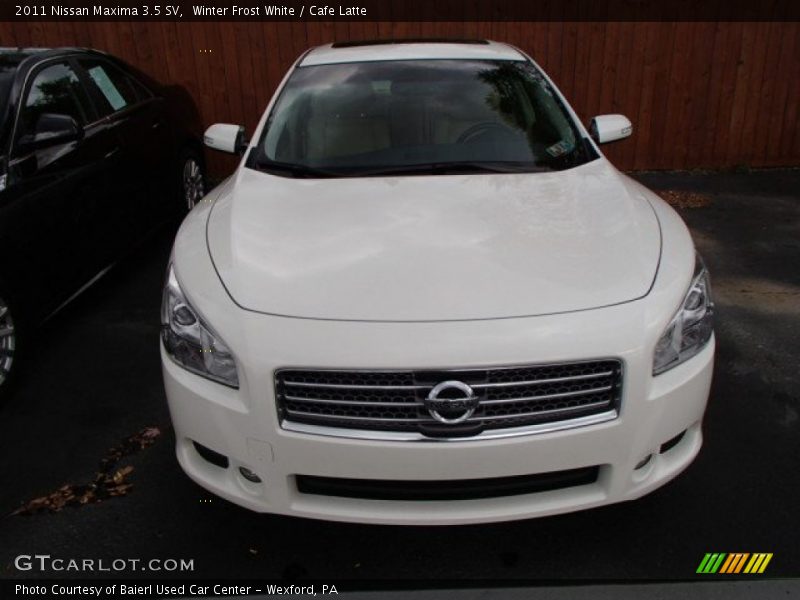 Winter Frost White / Cafe Latte 2011 Nissan Maxima 3.5 SV
