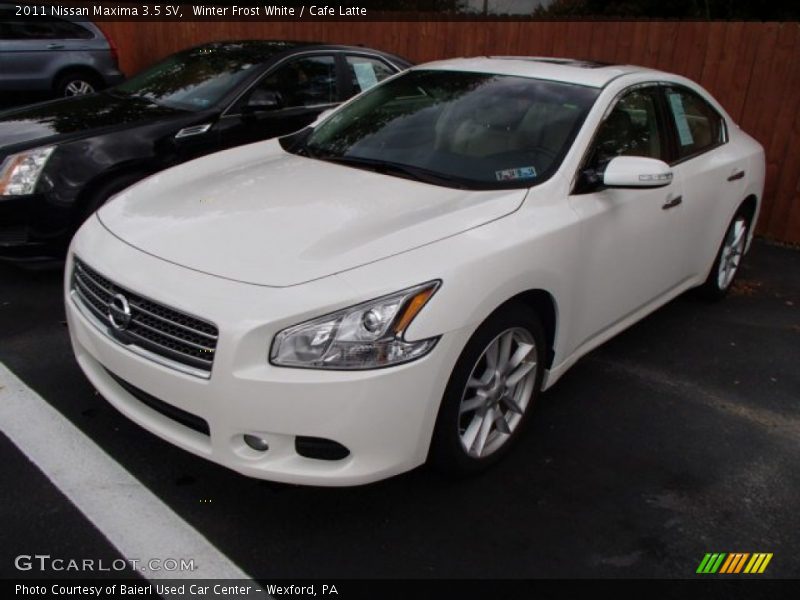 Winter Frost White / Cafe Latte 2011 Nissan Maxima 3.5 SV