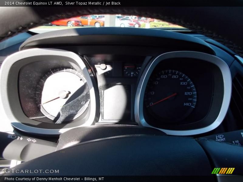 Silver Topaz Metallic / Jet Black 2014 Chevrolet Equinox LT AWD