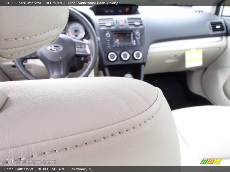 Satin White Pearl / Ivory 2013 Subaru Impreza 2.0i Limited 4 Door