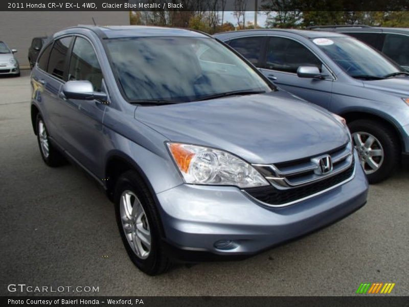 Glacier Blue Metallic / Black 2011 Honda CR-V EX-L 4WD