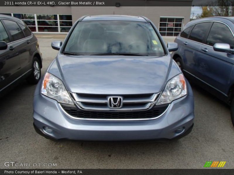 Glacier Blue Metallic / Black 2011 Honda CR-V EX-L 4WD