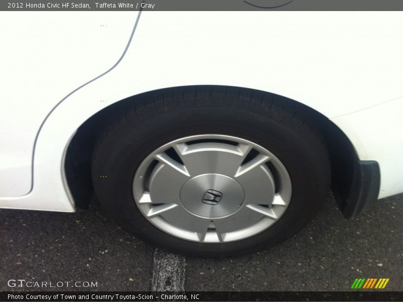Taffeta White / Gray 2012 Honda Civic HF Sedan