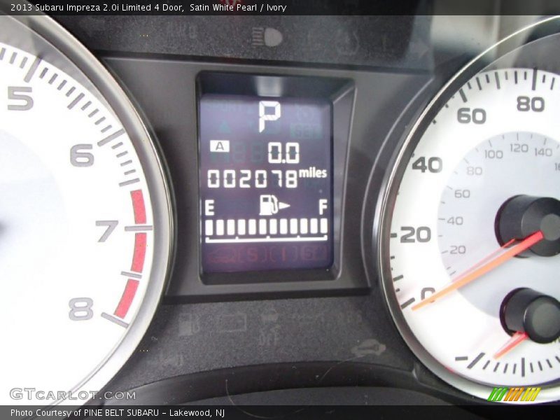 Satin White Pearl / Ivory 2013 Subaru Impreza 2.0i Limited 4 Door