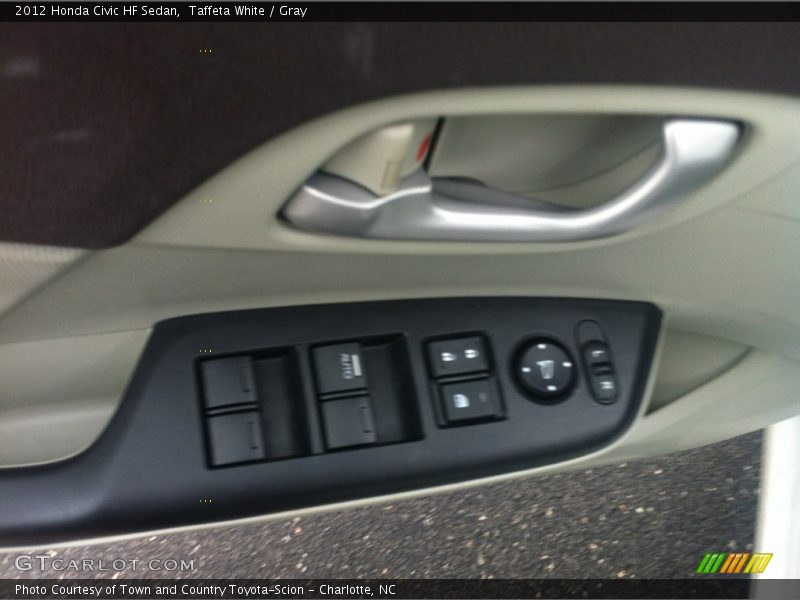 Taffeta White / Gray 2012 Honda Civic HF Sedan