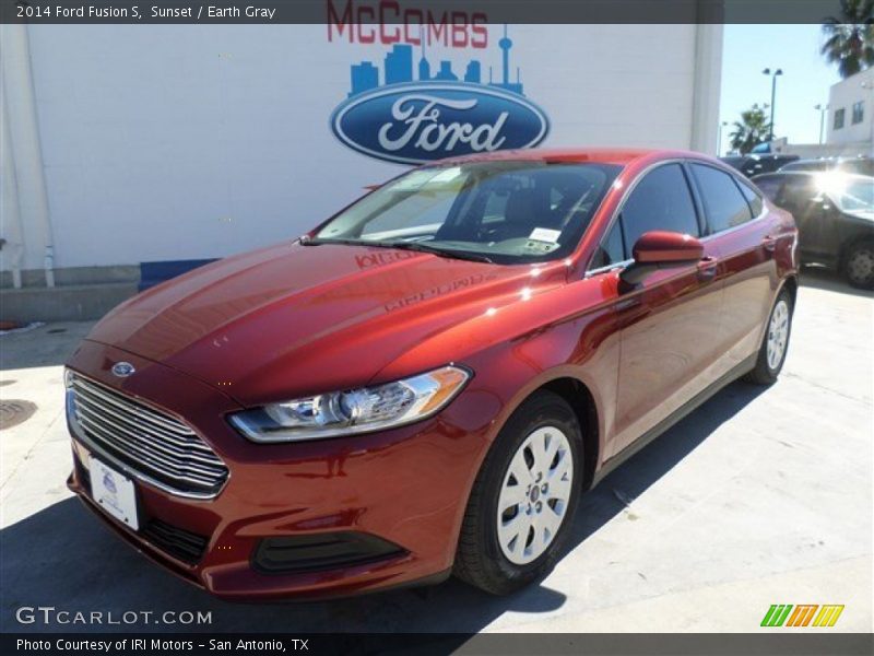 Sunset / Earth Gray 2014 Ford Fusion S