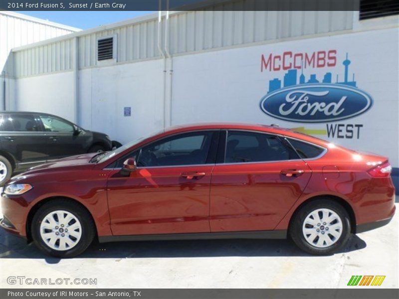Sunset / Earth Gray 2014 Ford Fusion S