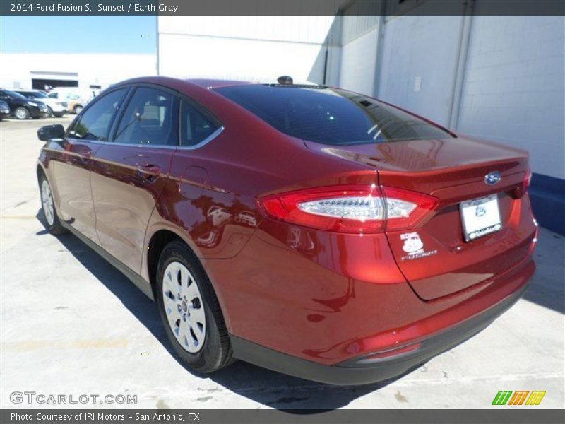 Sunset / Earth Gray 2014 Ford Fusion S