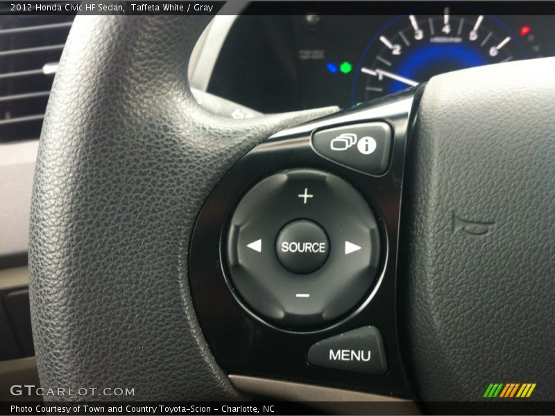 Taffeta White / Gray 2012 Honda Civic HF Sedan