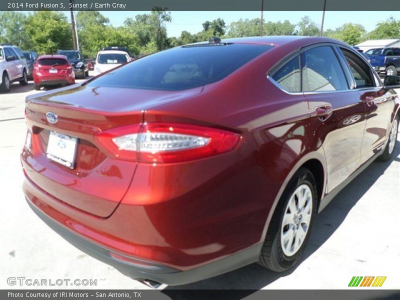 Sunset / Earth Gray 2014 Ford Fusion S