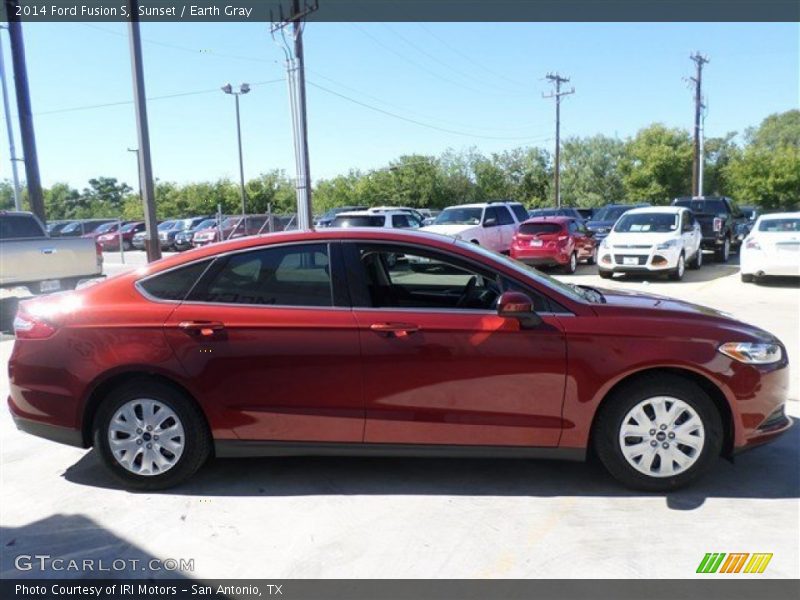 Sunset / Earth Gray 2014 Ford Fusion S
