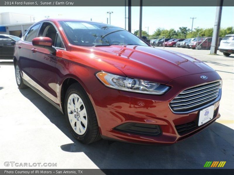 Sunset / Earth Gray 2014 Ford Fusion S