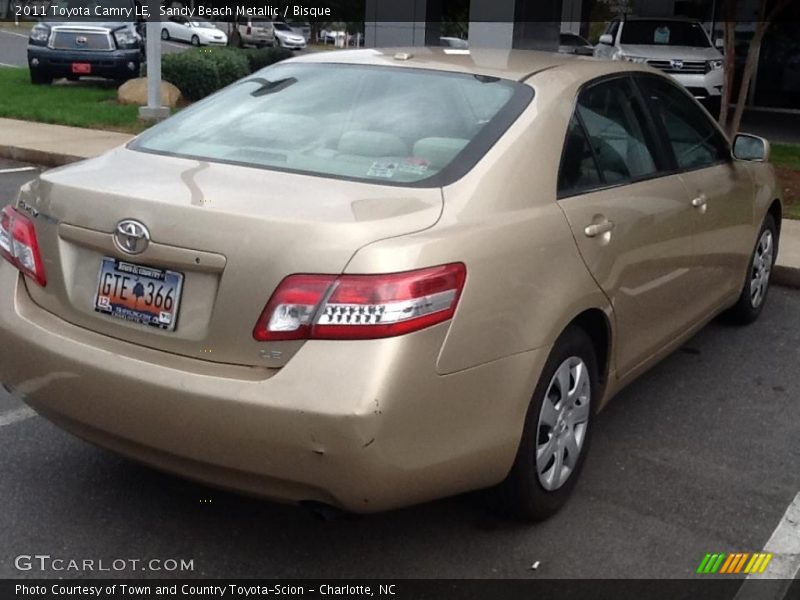Sandy Beach Metallic / Bisque 2011 Toyota Camry LE