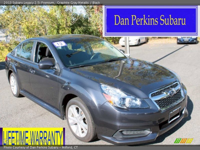 Graphite Gray Metallic / Black 2013 Subaru Legacy 2.5i Premium