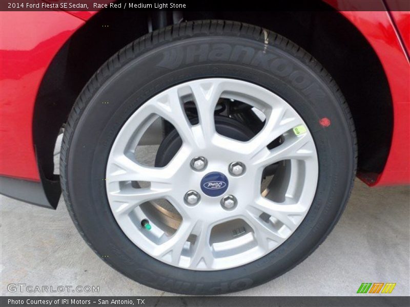 Race Red / Medium Light Stone 2014 Ford Fiesta SE Sedan