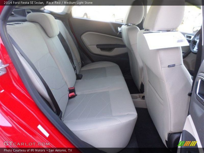 Race Red / Medium Light Stone 2014 Ford Fiesta SE Sedan