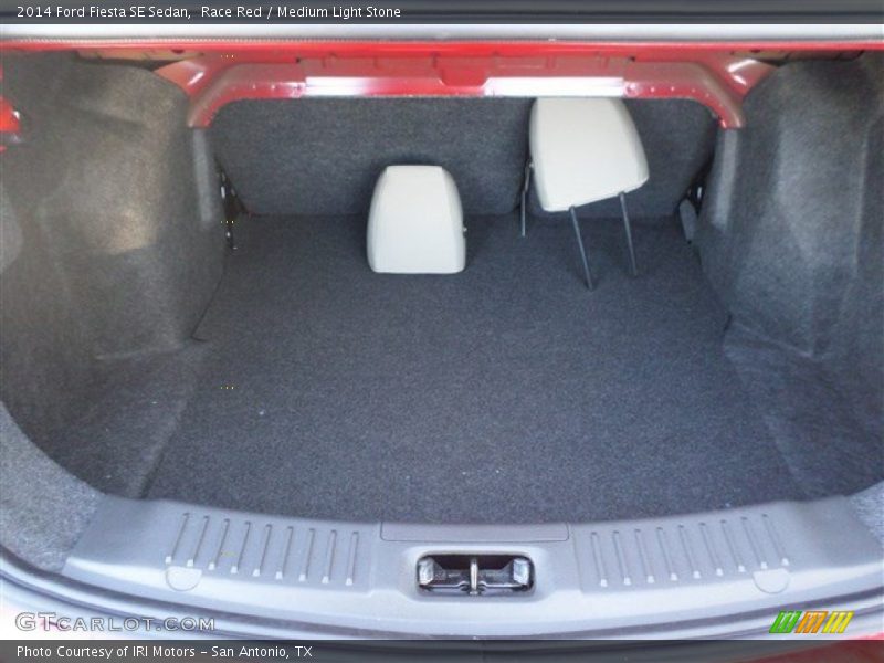 Race Red / Medium Light Stone 2014 Ford Fiesta SE Sedan
