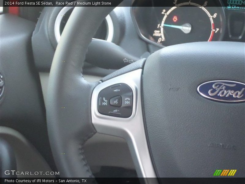 Race Red / Medium Light Stone 2014 Ford Fiesta SE Sedan