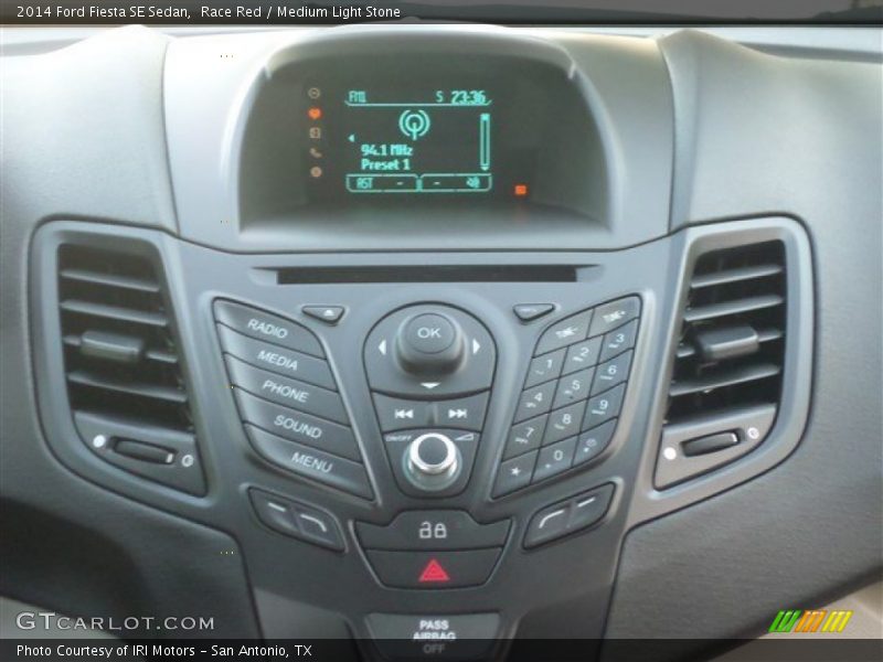 Race Red / Medium Light Stone 2014 Ford Fiesta SE Sedan