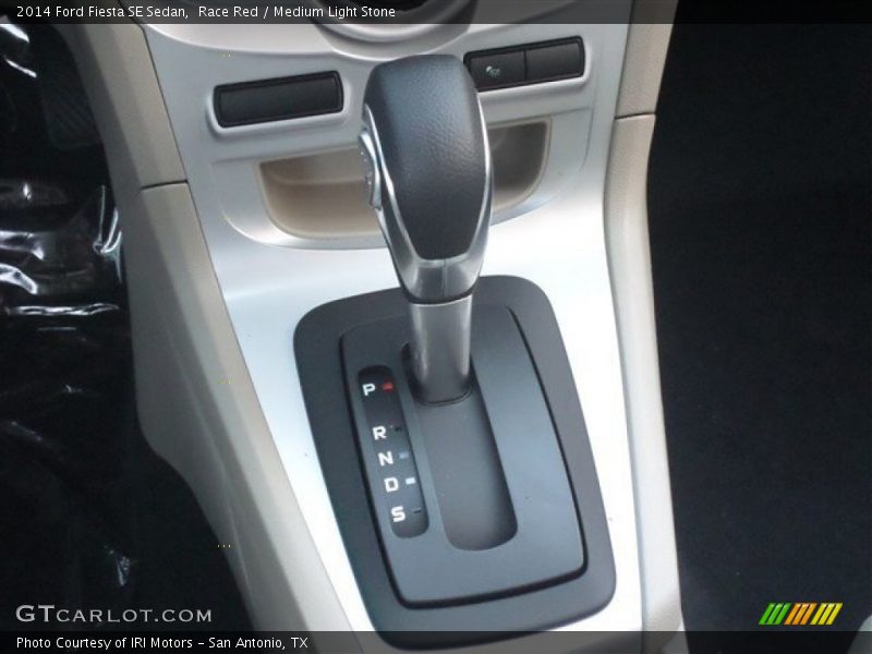 Race Red / Medium Light Stone 2014 Ford Fiesta SE Sedan