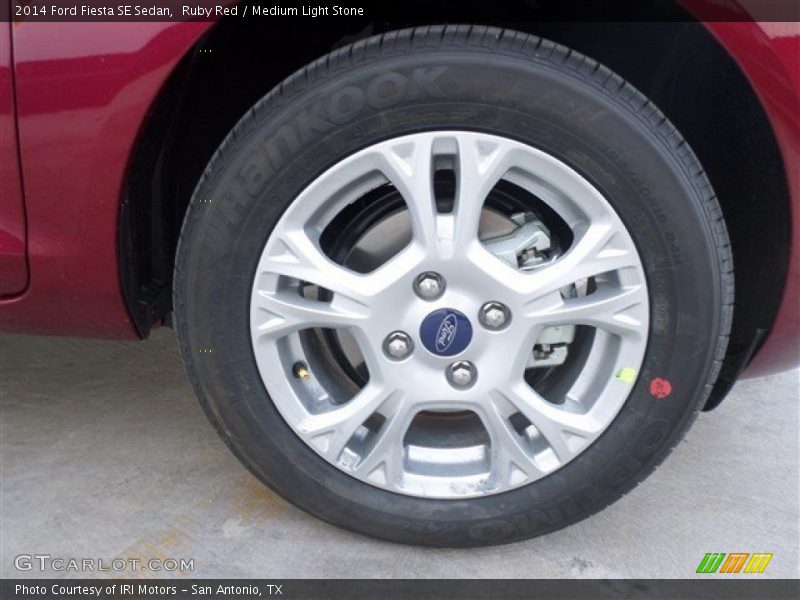 Ruby Red / Medium Light Stone 2014 Ford Fiesta SE Sedan