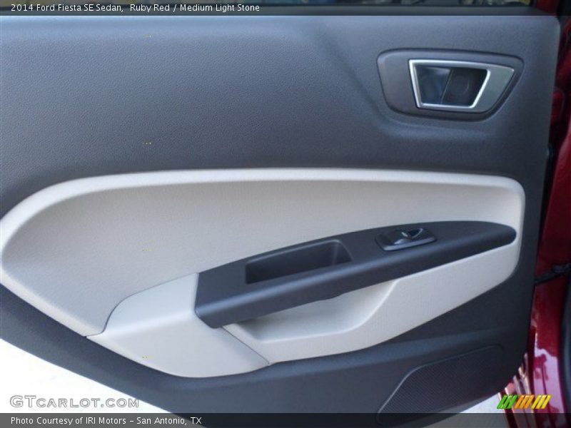 Ruby Red / Medium Light Stone 2014 Ford Fiesta SE Sedan