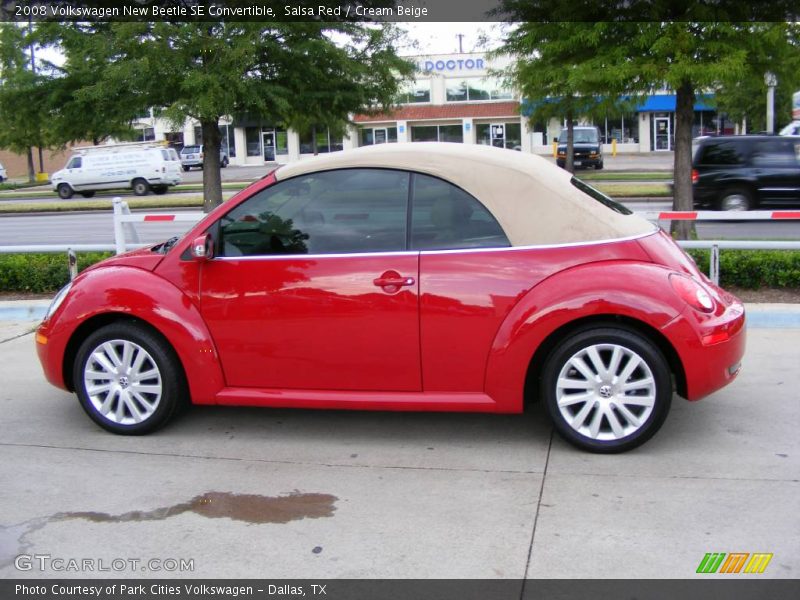 Salsa Red / Cream Beige 2008 Volkswagen New Beetle SE Convertible