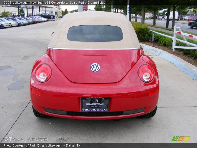 Salsa Red / Cream Beige 2008 Volkswagen New Beetle SE Convertible