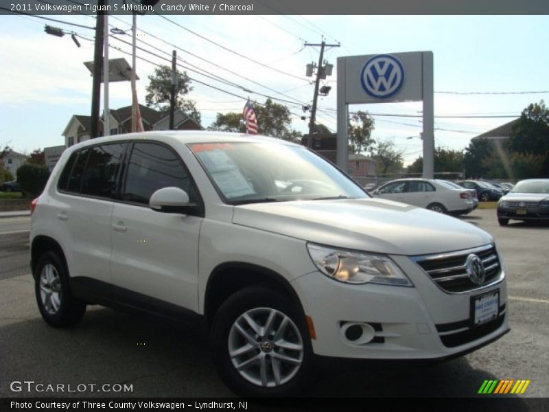 Candy White / Charcoal 2011 Volkswagen Tiguan S 4Motion