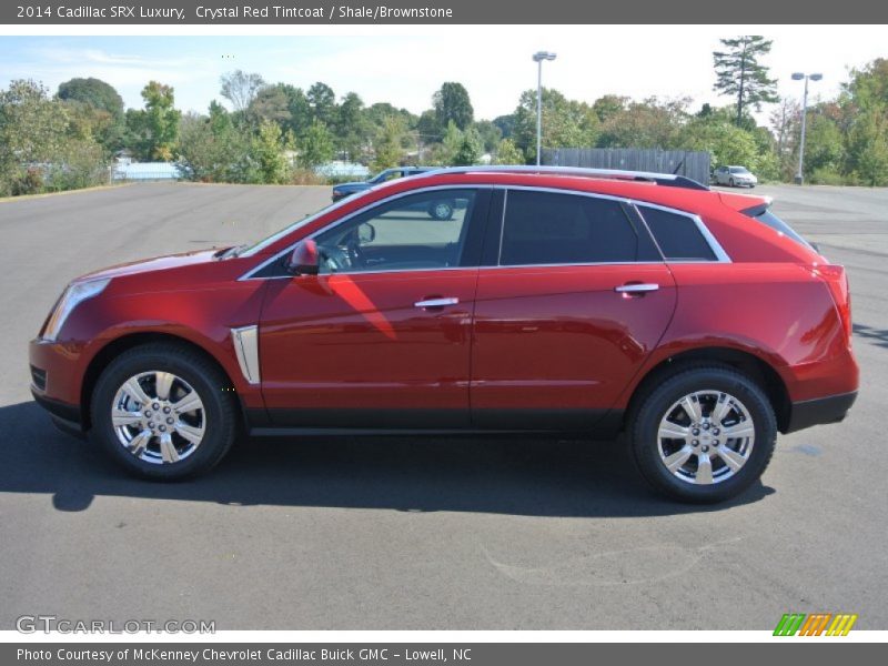 Crystal Red Tintcoat / Shale/Brownstone 2014 Cadillac SRX Luxury