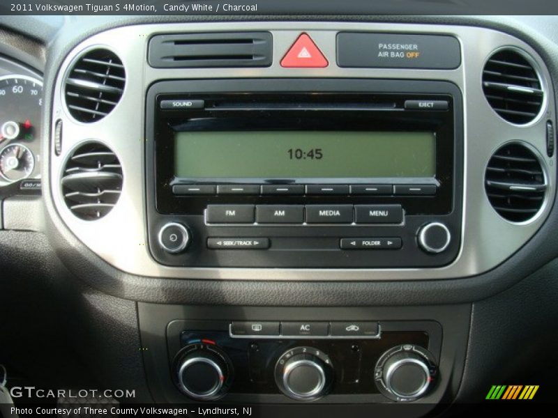 Candy White / Charcoal 2011 Volkswagen Tiguan S 4Motion