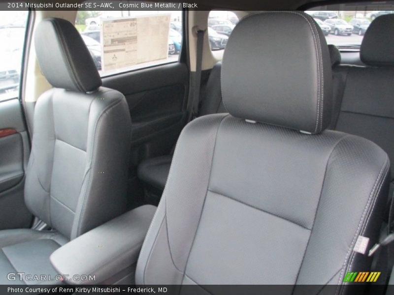 Cosmic Blue Metallic / Black 2014 Mitsubishi Outlander SE S-AWC
