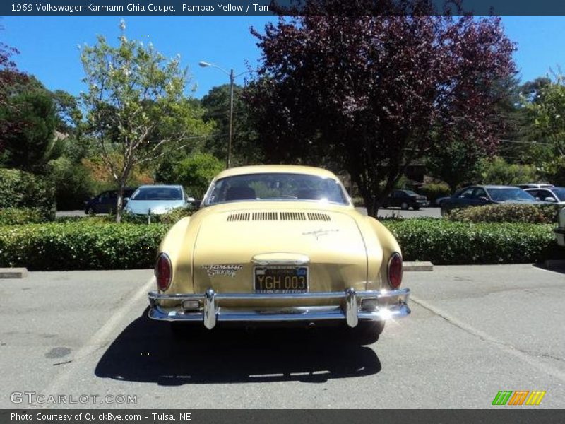 Pampas Yellow / Tan 1969 Volkswagen Karmann Ghia Coupe